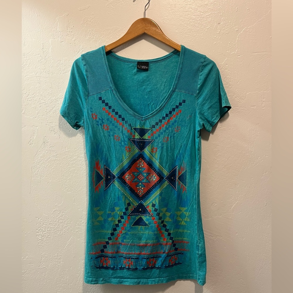 Daytrip Blue Graphic Short Sleeve T-Shirt